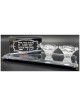 Crystal Tealight Holder Set with SIlver Matchbox C | Candle Holders |
